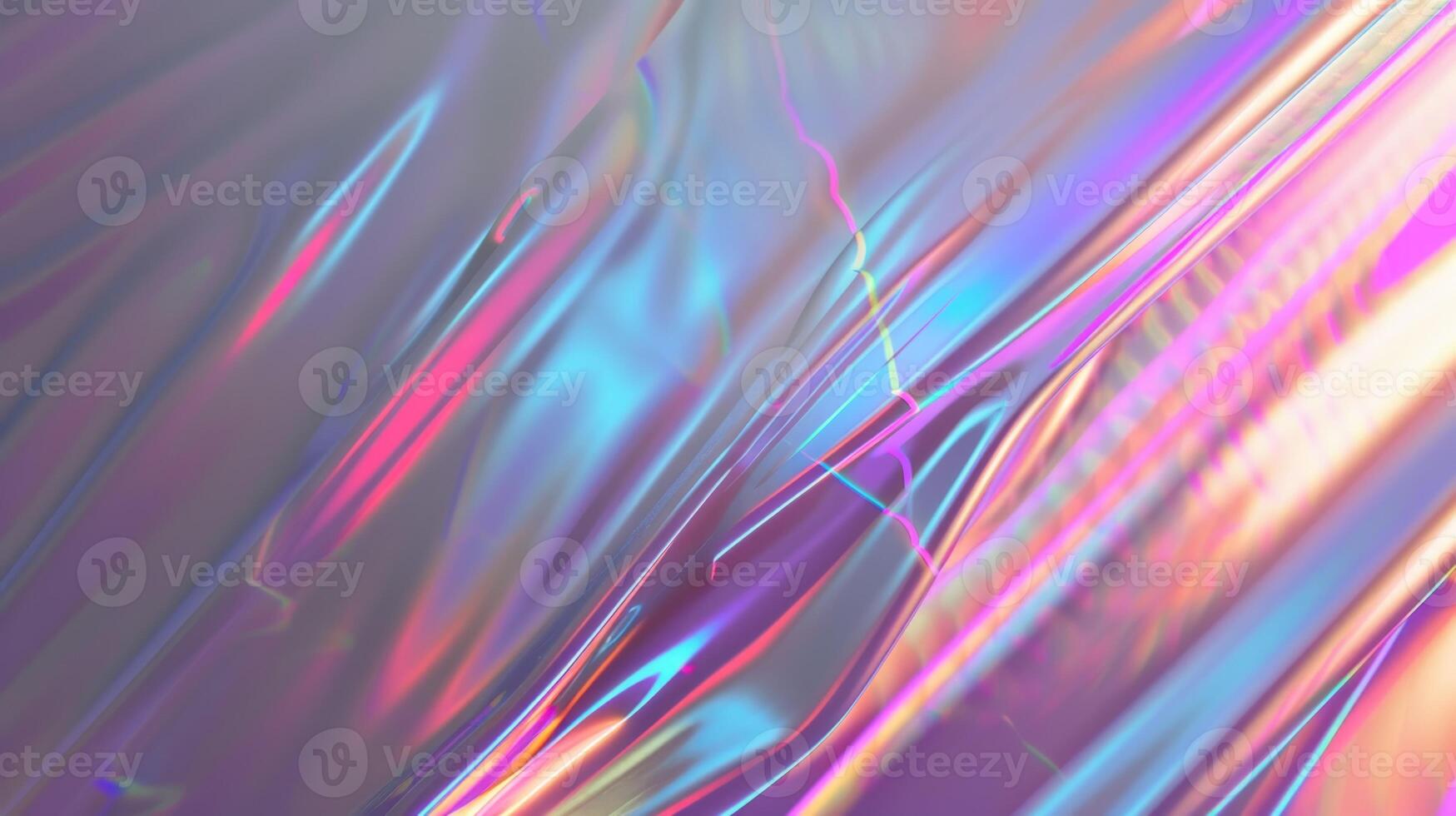 A colorful holographic background with a wave pattern photo