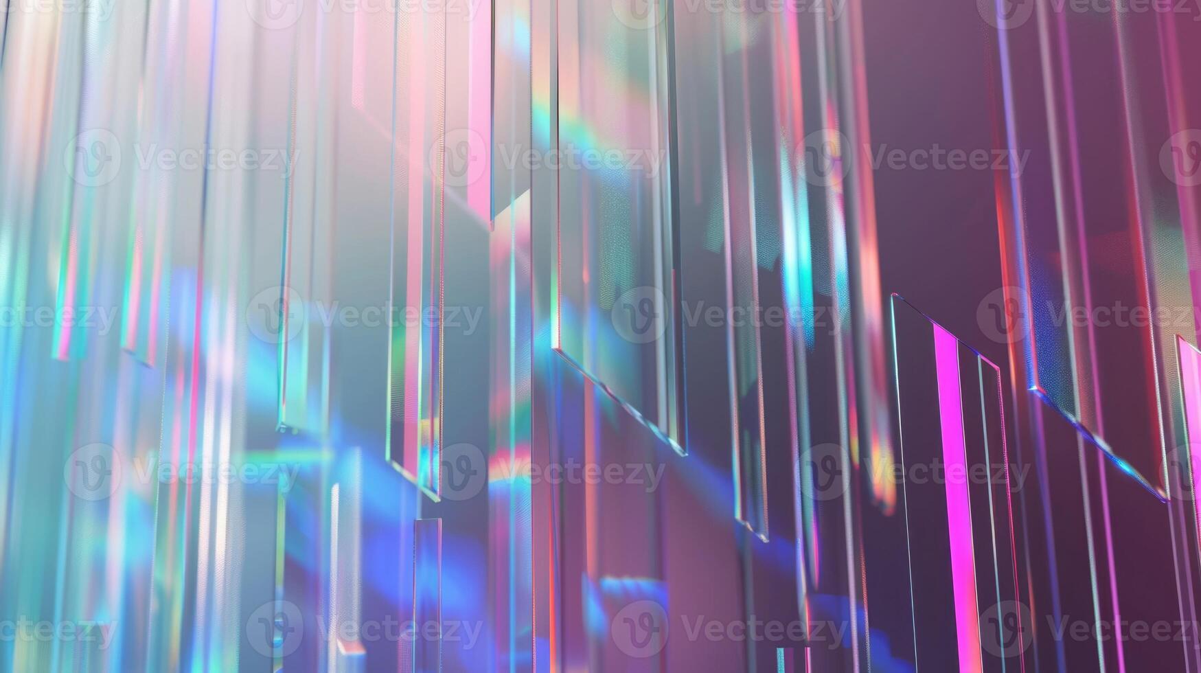 Abstract holographic background with colorful lines photo