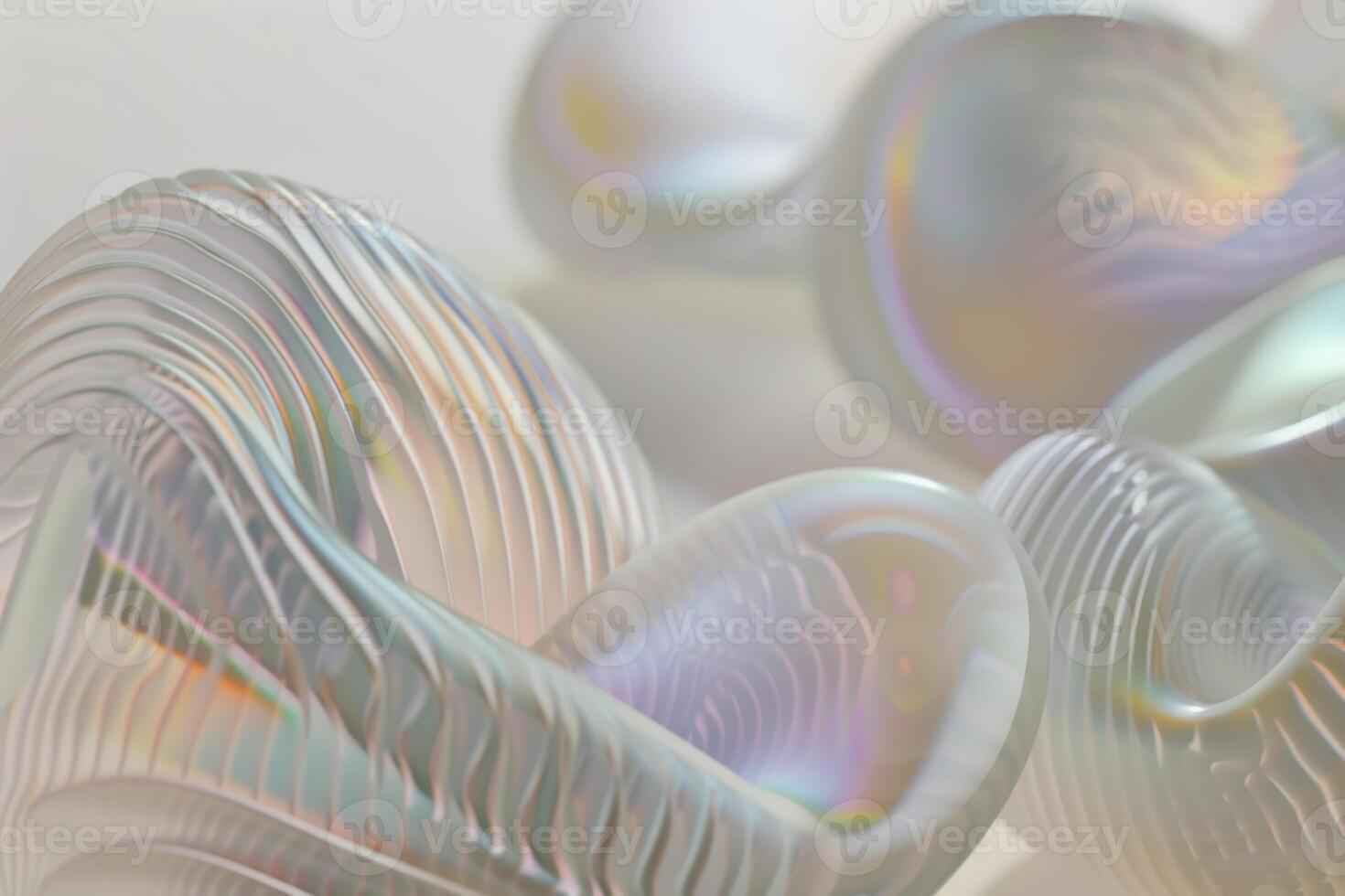 A group of white and silver glass pieces photo