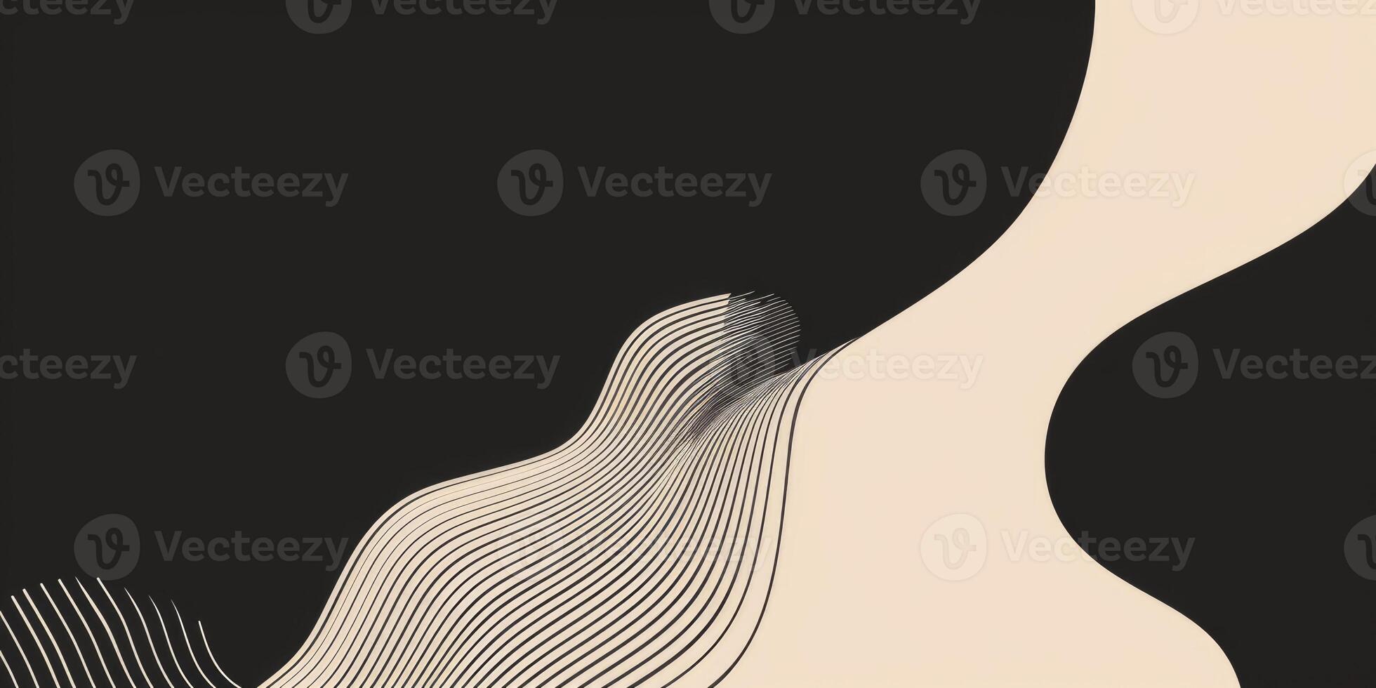 Abstract background with lines and curves photo