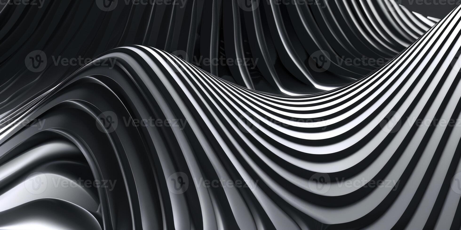 A black and white image of a wave pattern photo