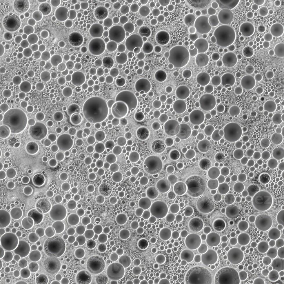 The surface of the moon is covered with bubbles photo