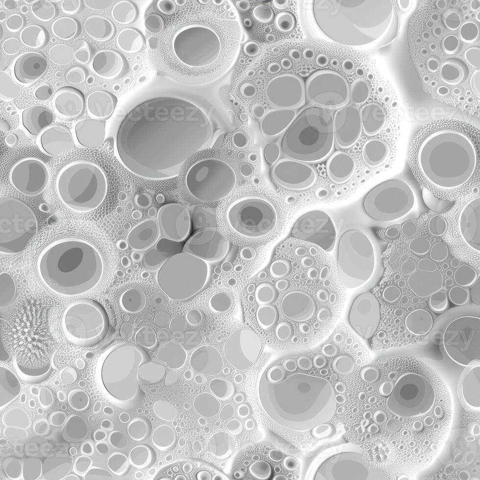 A white and gray abstract background with bubbles photo