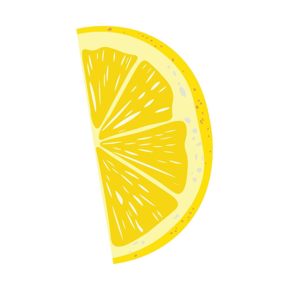 A simple lemon wedge vector