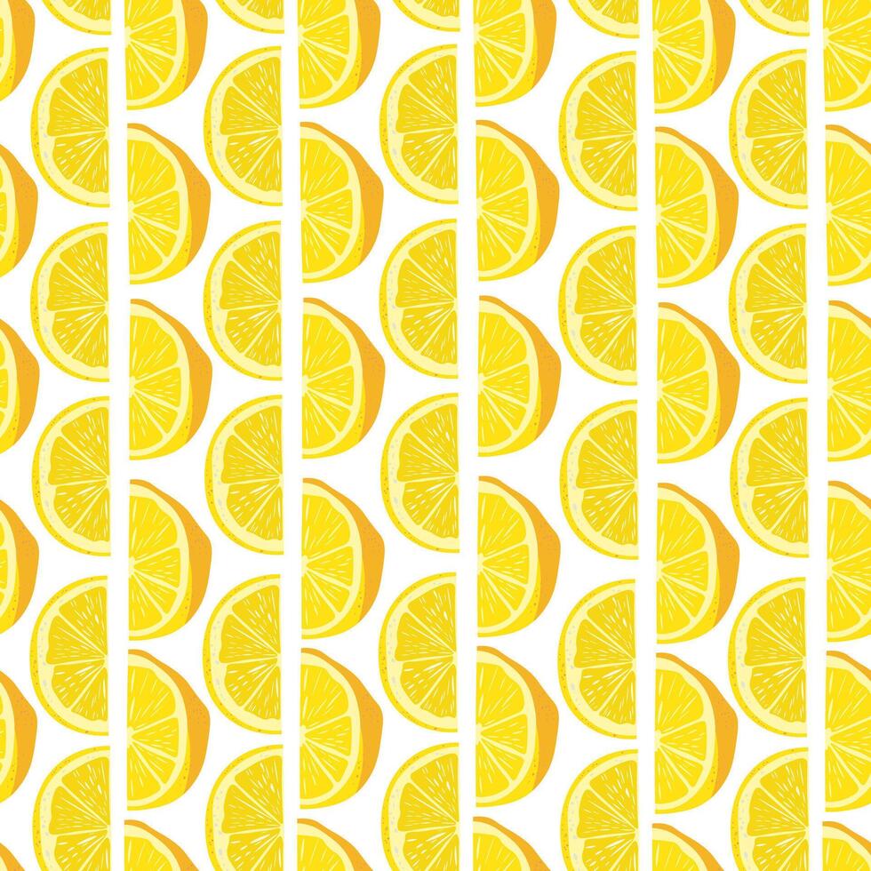 Simple lemon pattern vector