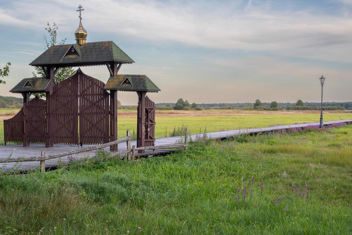 Odrynki, Poland, 08. 18. 2024. Monastery of Saints Anthony and Theodosius Pechersk in Odrinki photo
