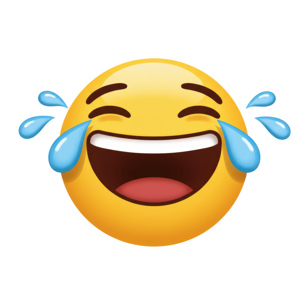 Laughing Tears Emoji Hilarious Face with Joyful Expression png