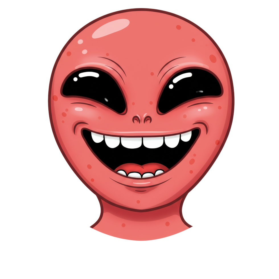 Cute Extraterrestrial Head Happy Alien Clipart png