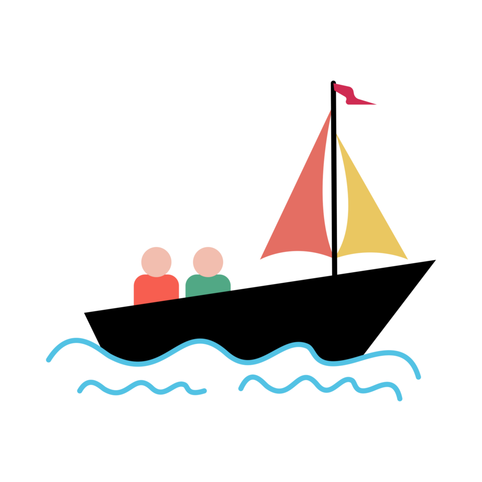 sailboat sailing icon design for travel and tour png