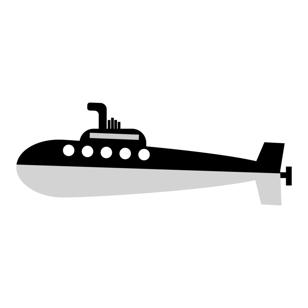 submarine icon isolated on transparent background png