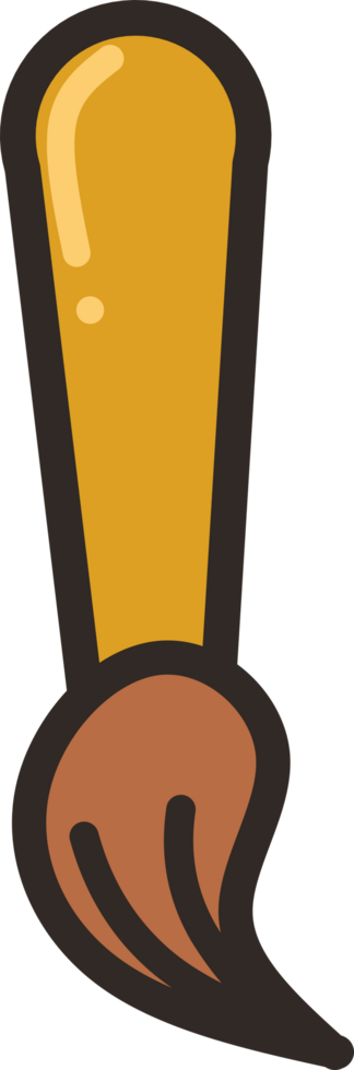 Brush Cartoon School Tools Collection png