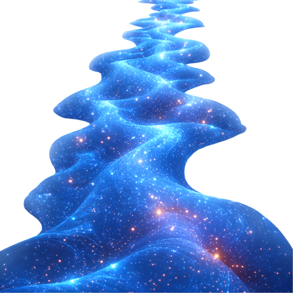 Celestial River of Light Sparkling Starscape Cosmic Flow, png