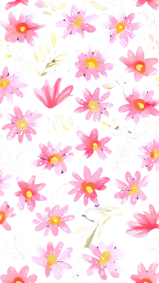 Watercolor Floral Pattern png