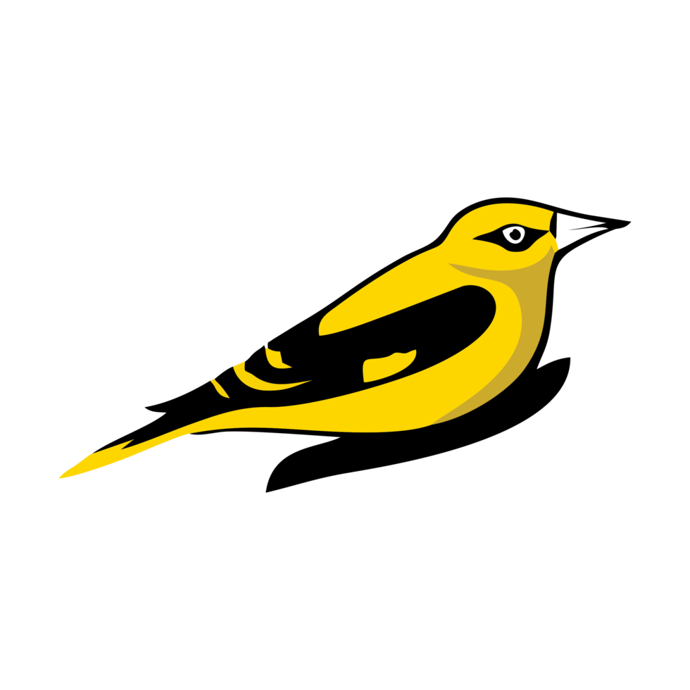 The yellow bird png