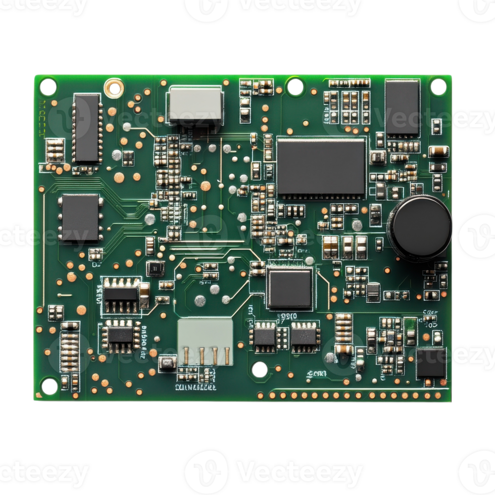 Circuit Board Technology Image on transparent background. png