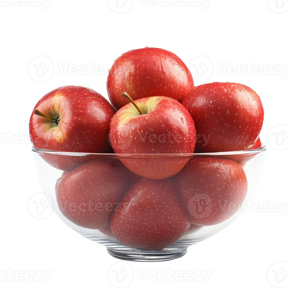 Red Apple Orchard Autumn Harvest on transparent background. png