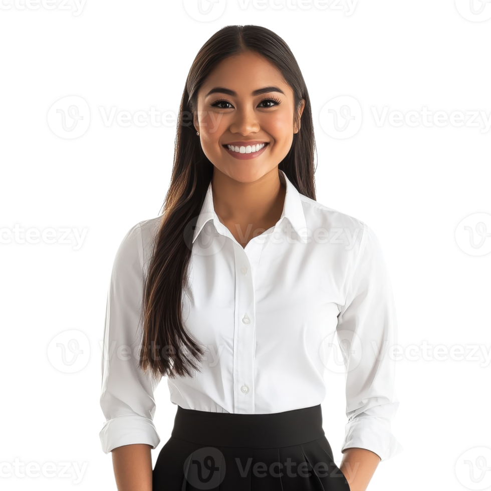 Polynesian Woman Portrait Beauty on transparent background. png