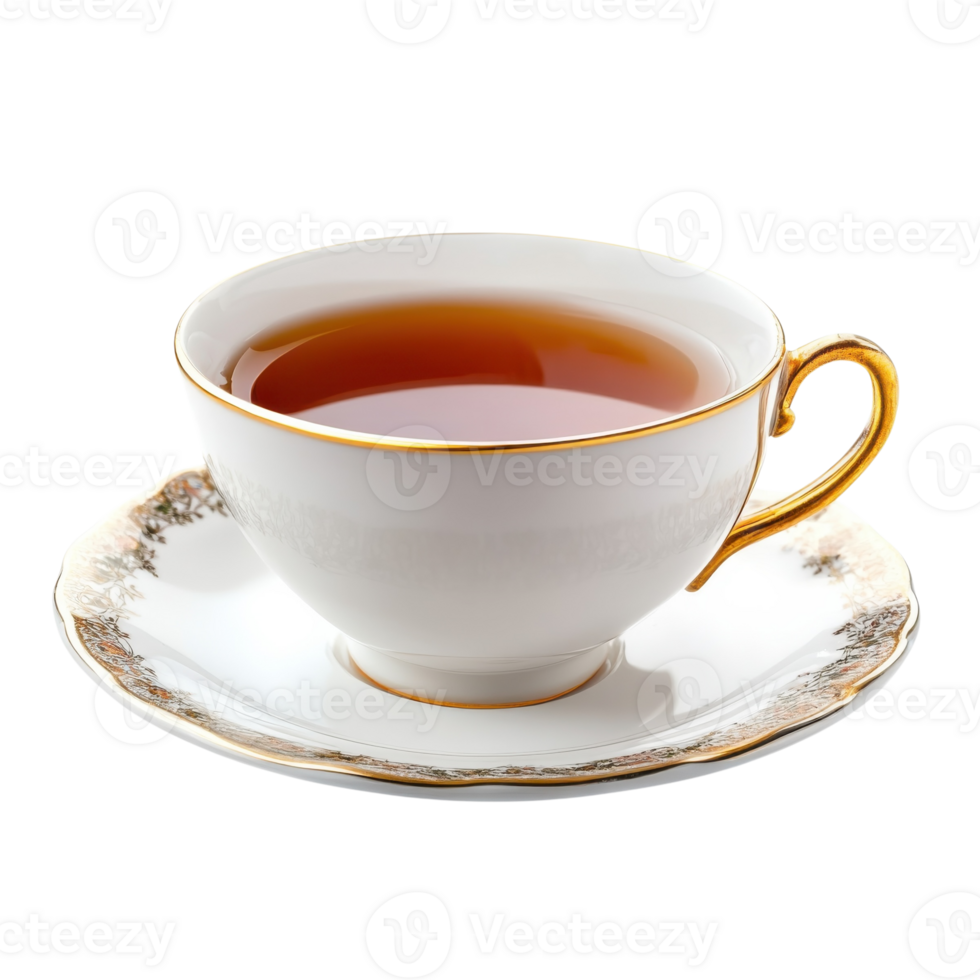 Tranquil Teacup White Background on transparent background. png