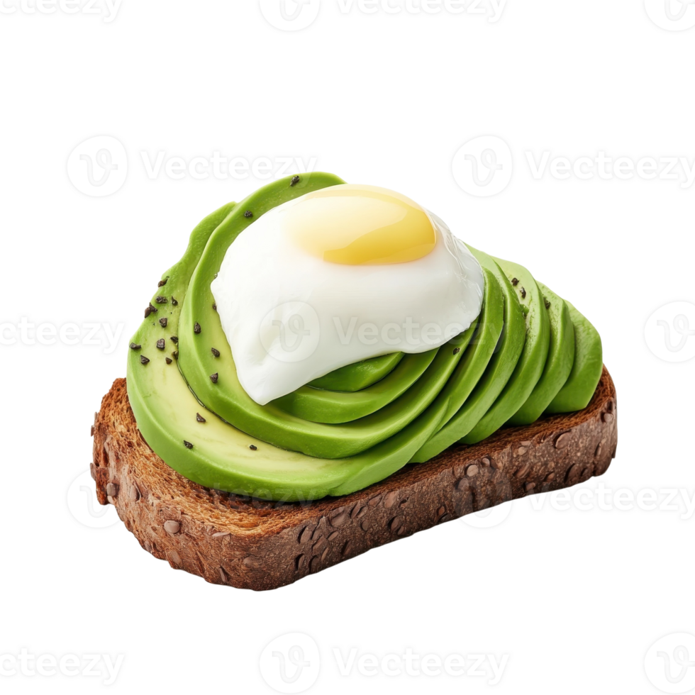 Avocado Toast Recipe Delicious Brunch on transparent background. png