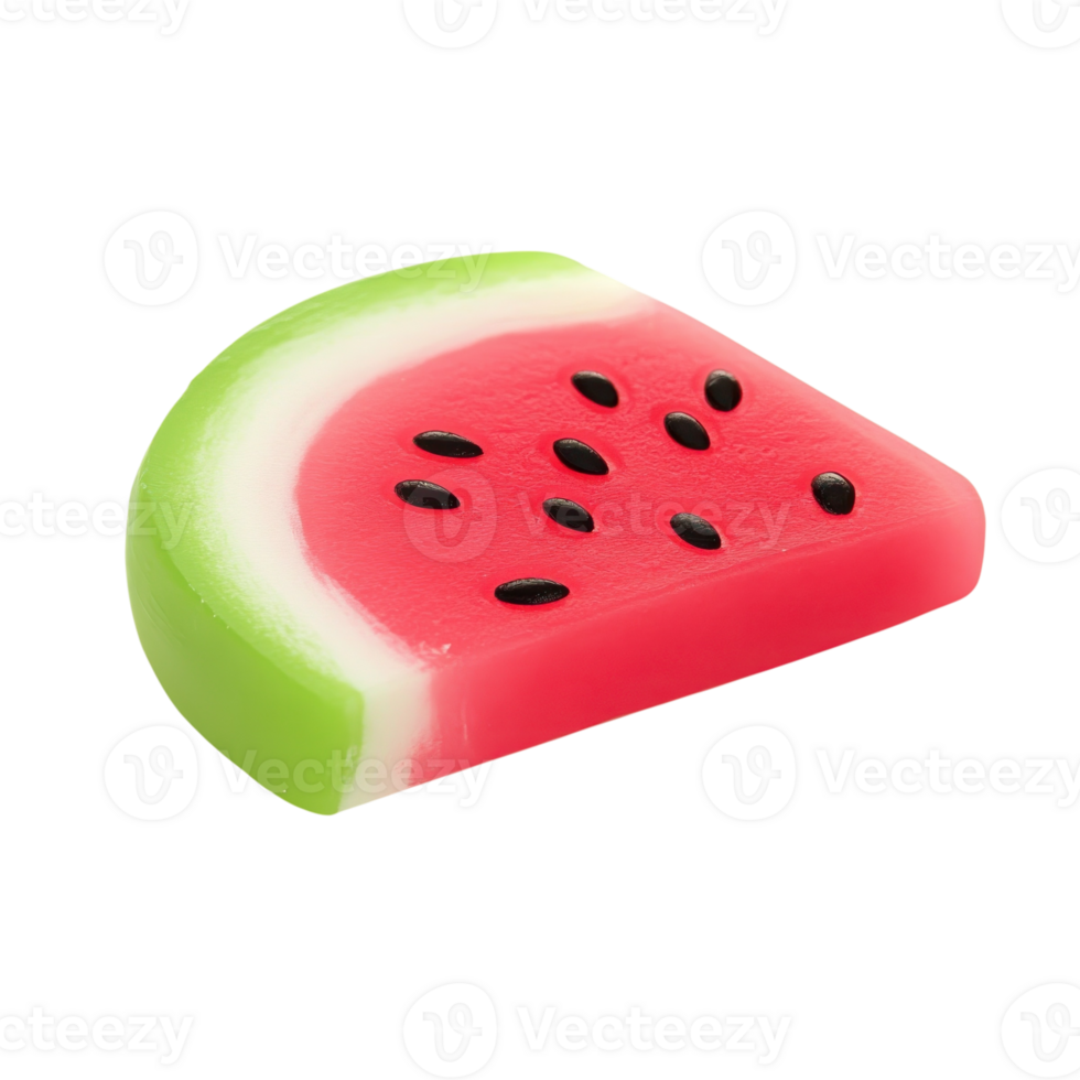 Refreshing Watermelon Summer Slice on transparent background. png