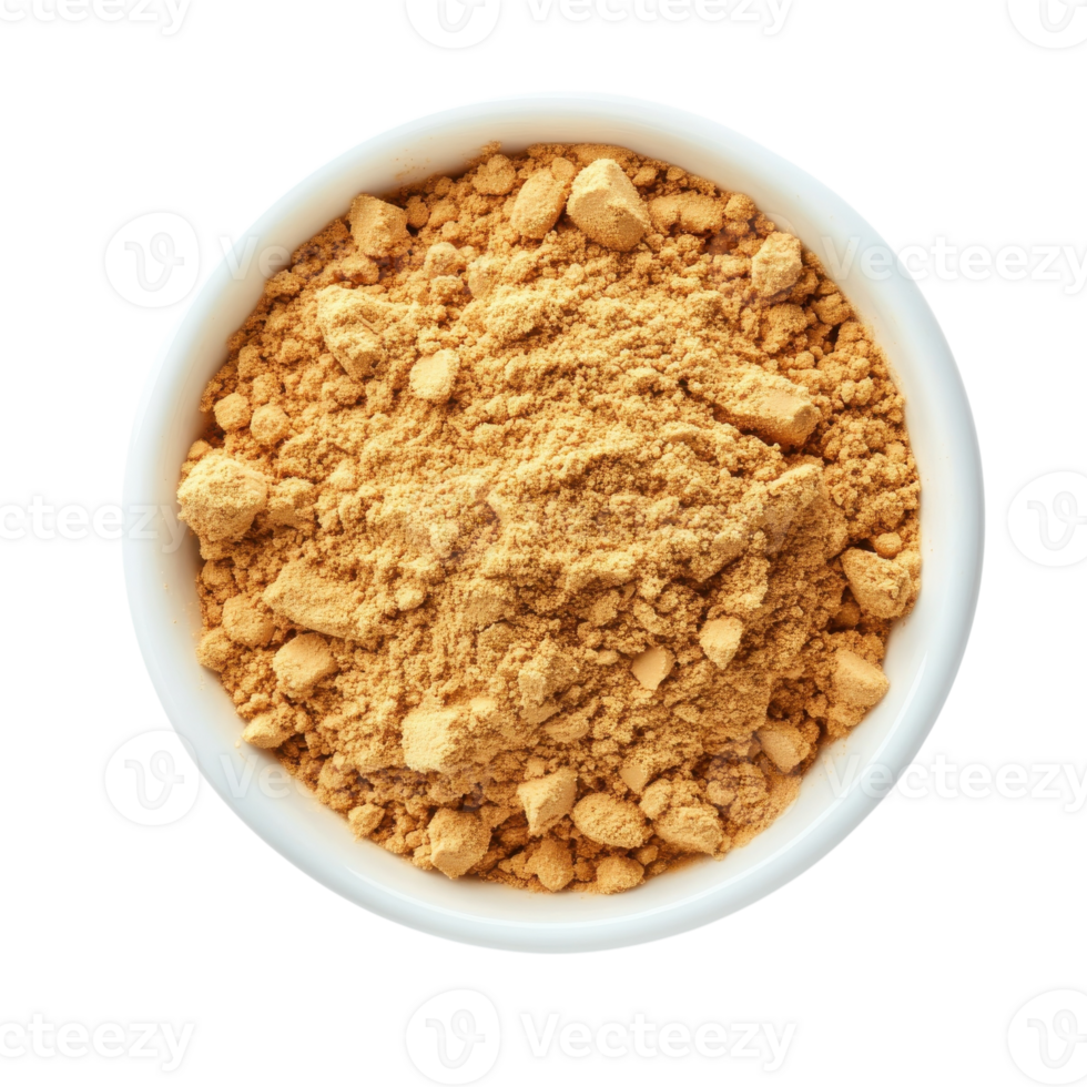 Rich Peanut Butter Powder Isolated on transparent background. png