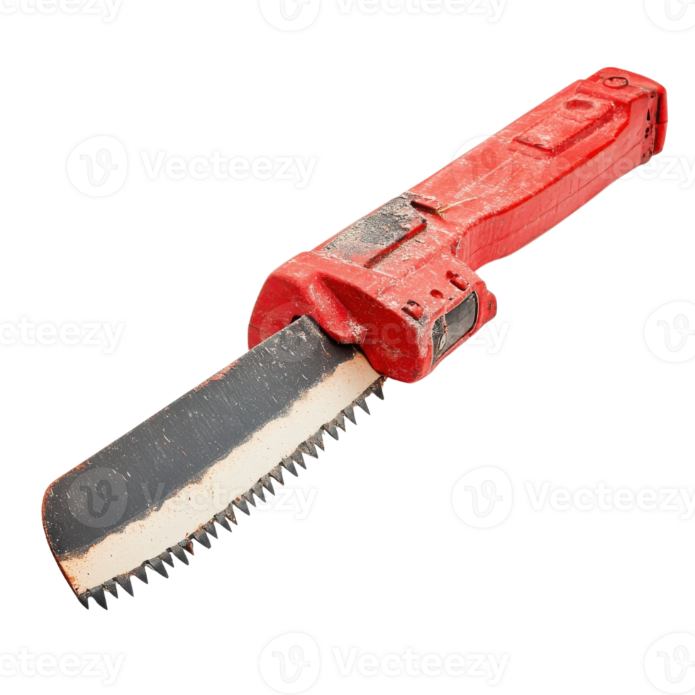 Sharp Saw Blade on White Background on transparent background. png