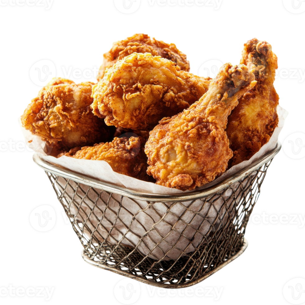 Southern Fried Chicken Feast on transparent background. png