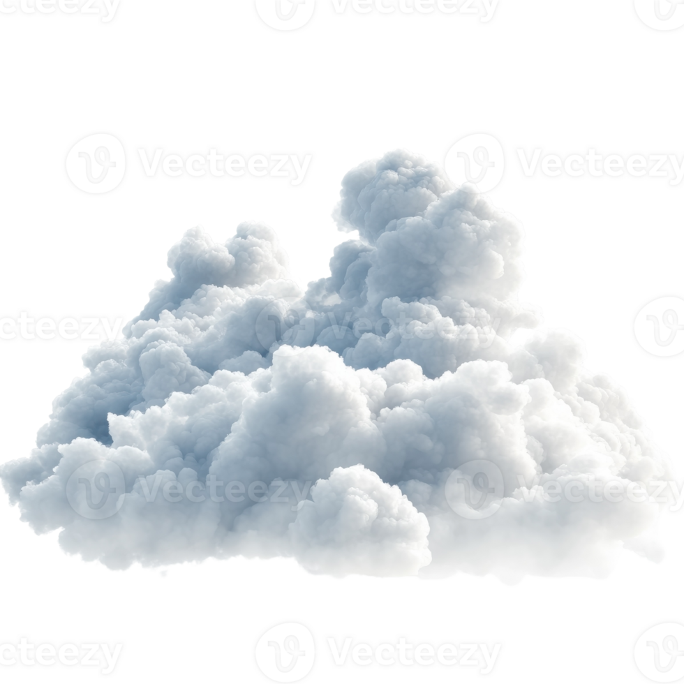 White Cloud Background Image on transparent background. png