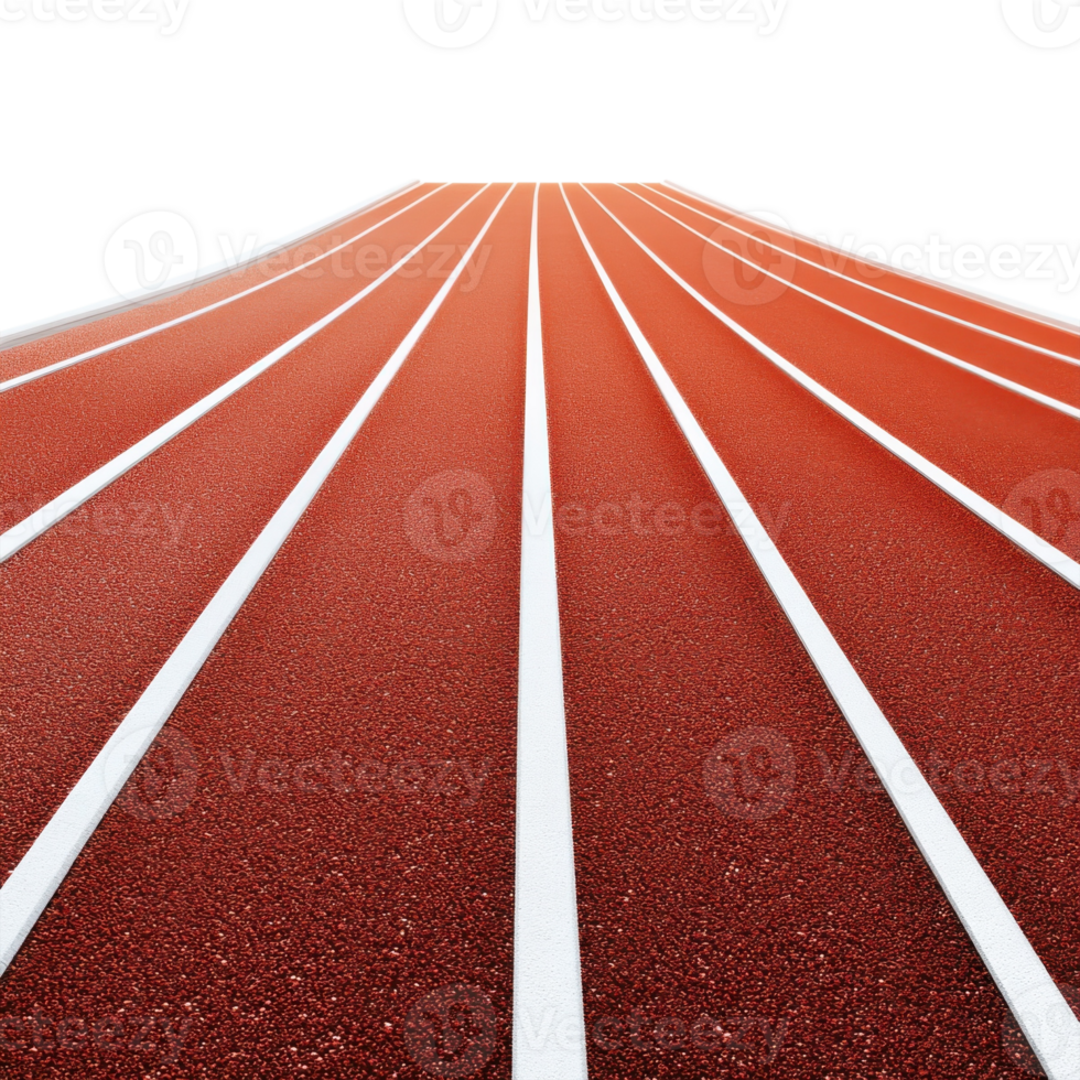 Athlete Running on Track on transparent background. png