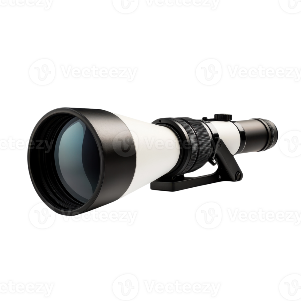 Wildlife Spotting Scope in Nature on transparent background. png