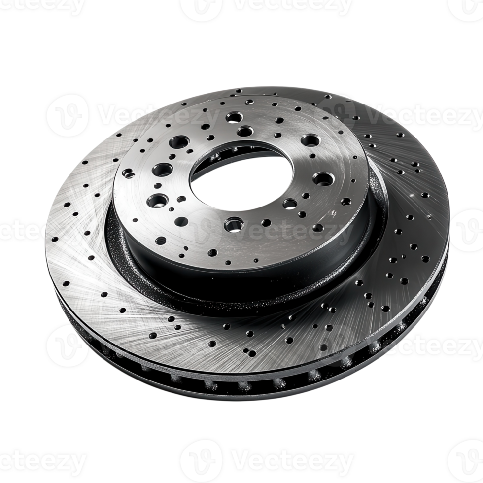 High Performance Brake Rotors on transparent background. png