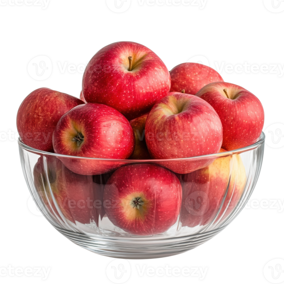 Red Apple Orchard Harvest Abundance on transparent background. png