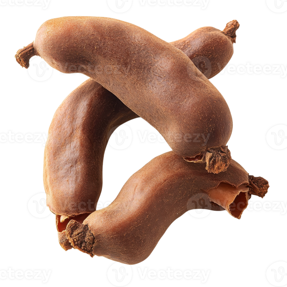 Fresh Tamarind Pulp Texture on transparent background. png