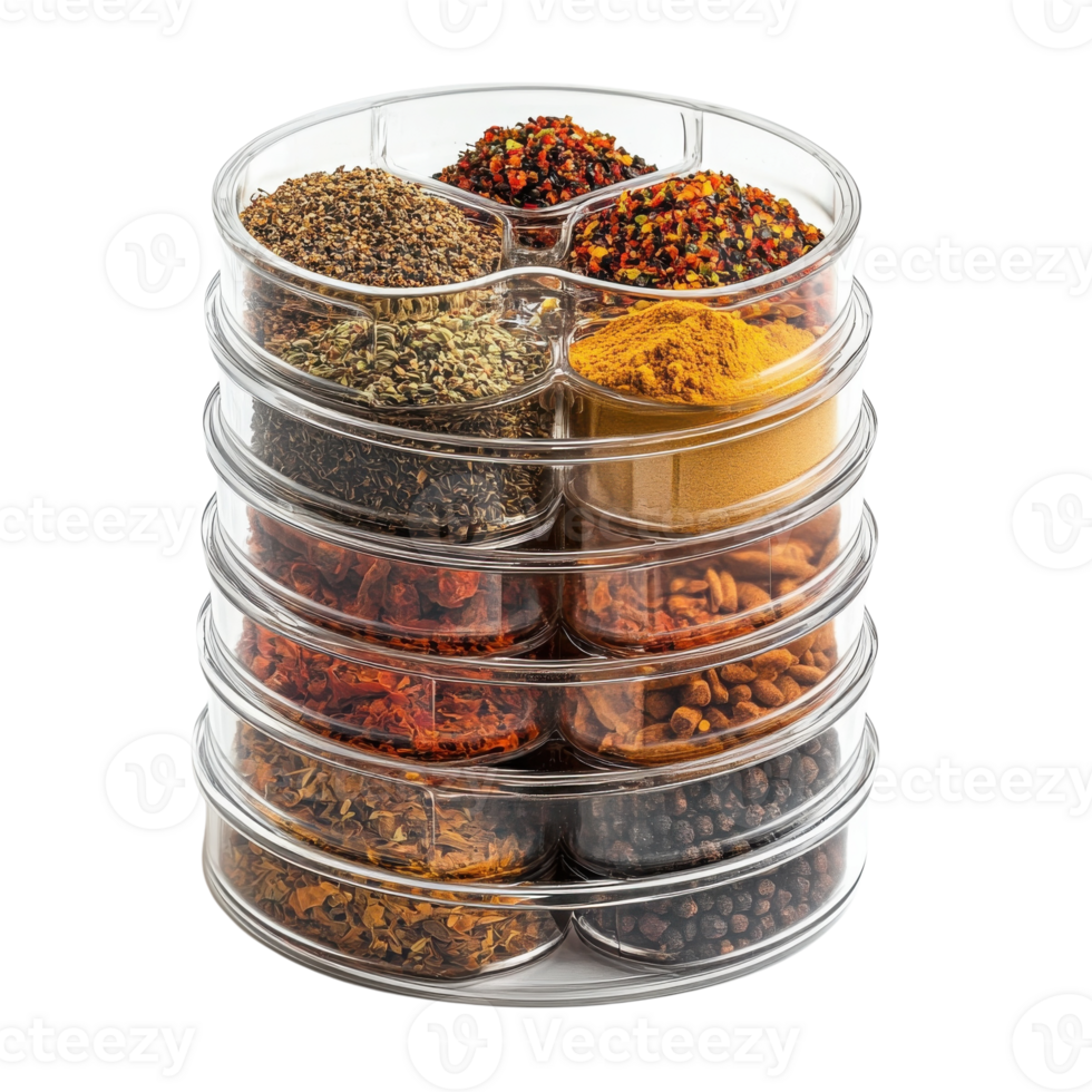 Stylish Portable Spice Rack on transparent background. png