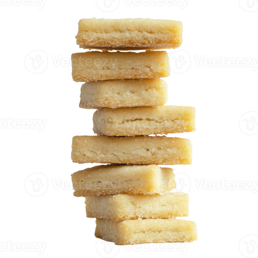 Shortbread Tower Sweet Treats on transparent background. png