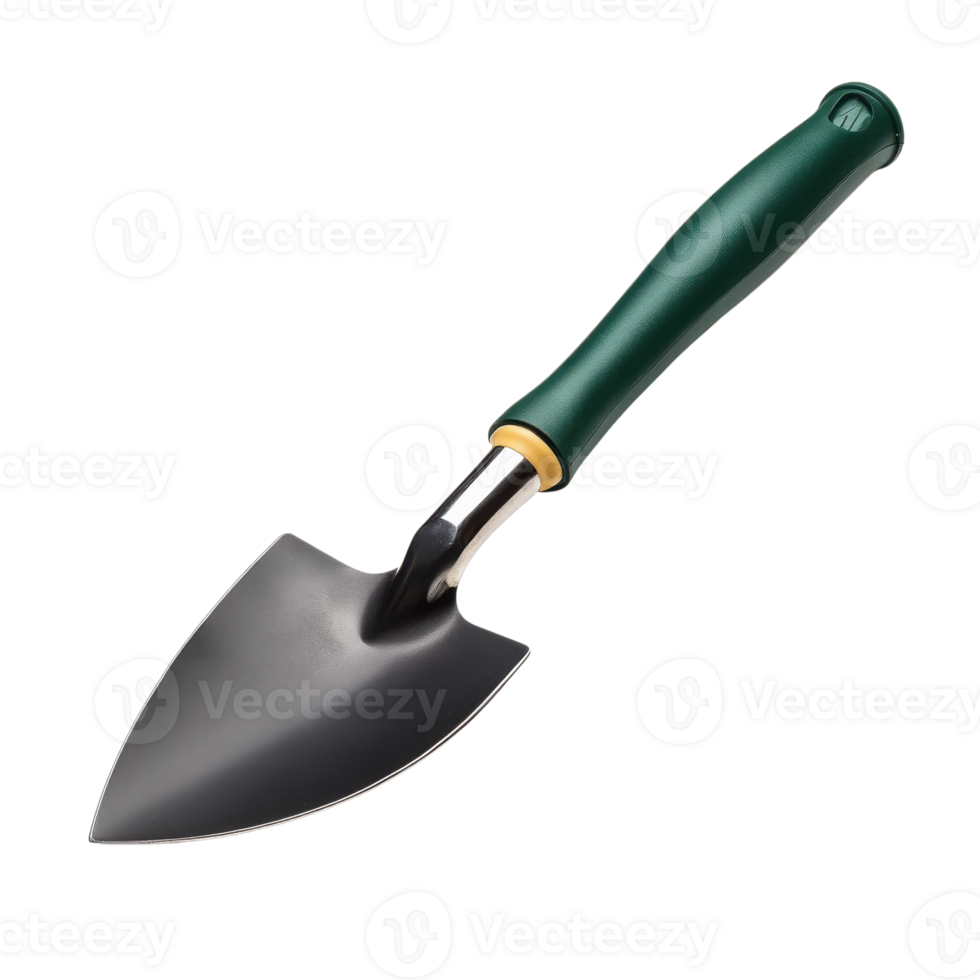Durable Garden Trowel Ergonomic Handle on transparent background. png