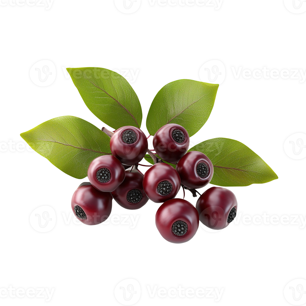 A close up image of a bunch of dark berries png