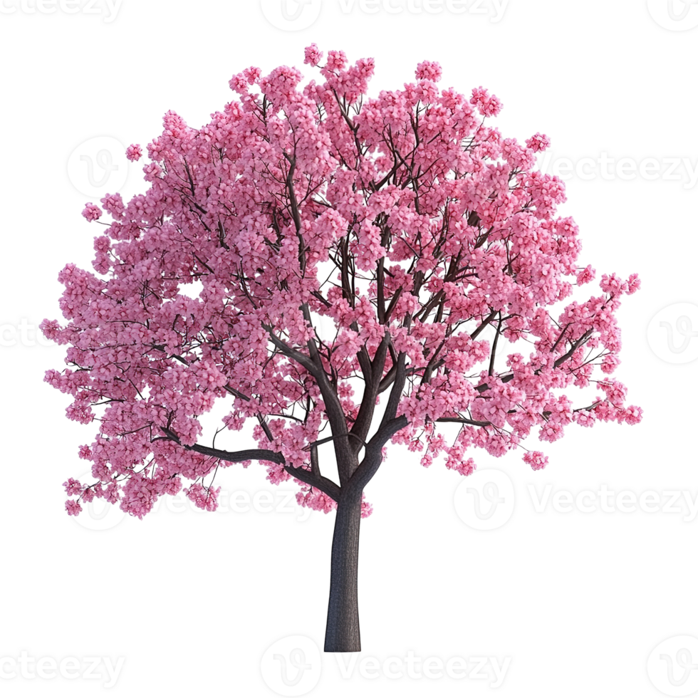 A beautiful tree with lovely pink flowers blossoming in spring time png