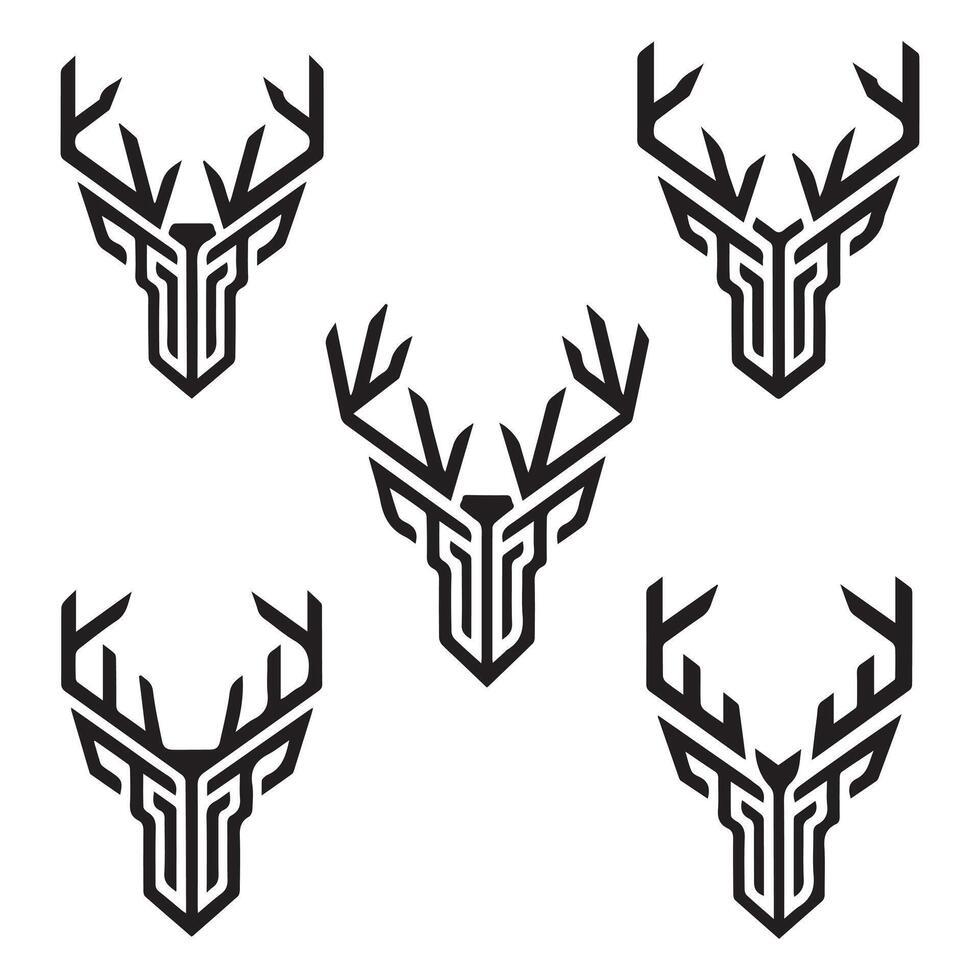 Deer head logo vector