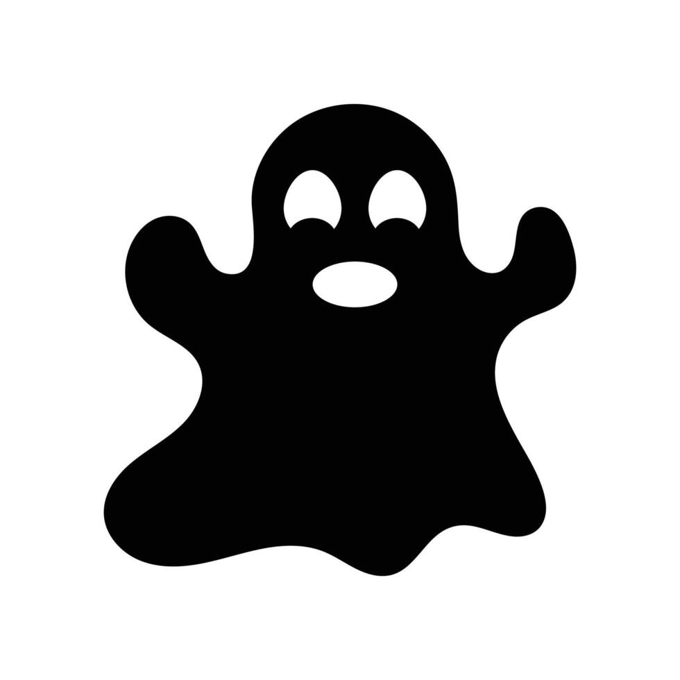 black Ghost Icon vector
