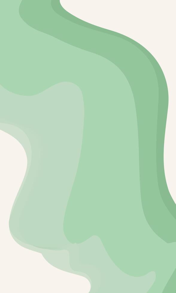 Vertical background wavy lines. Pastel color green. template for design, stories, posts on social networks. vector