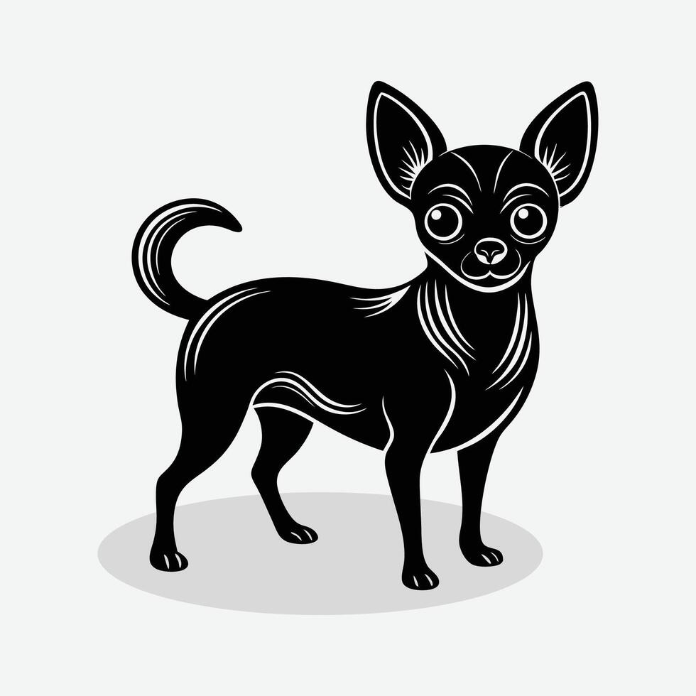 A simple dog on a white background . vector