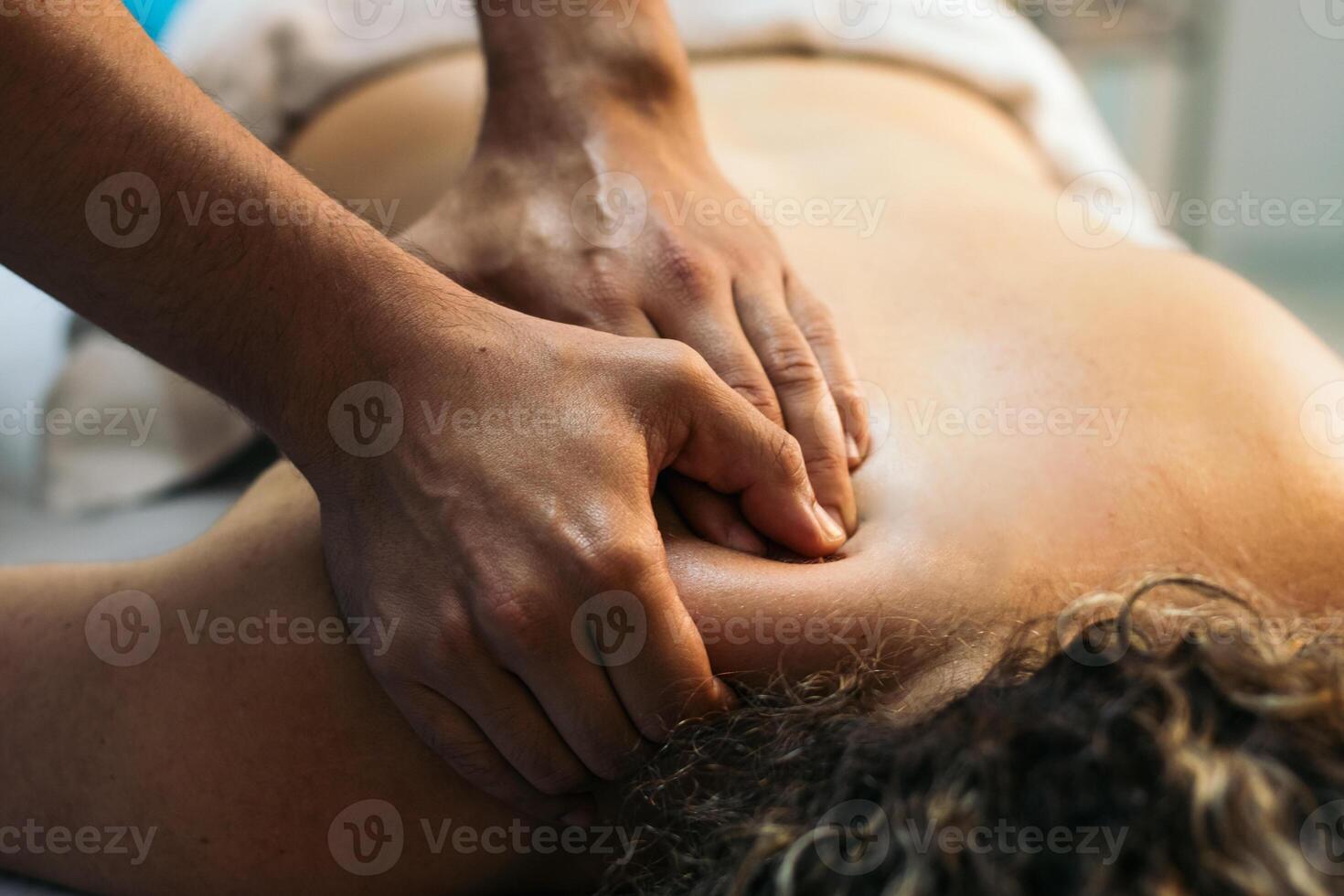 Physiotherapy Clinic Back Recovery Massage Procedure photo