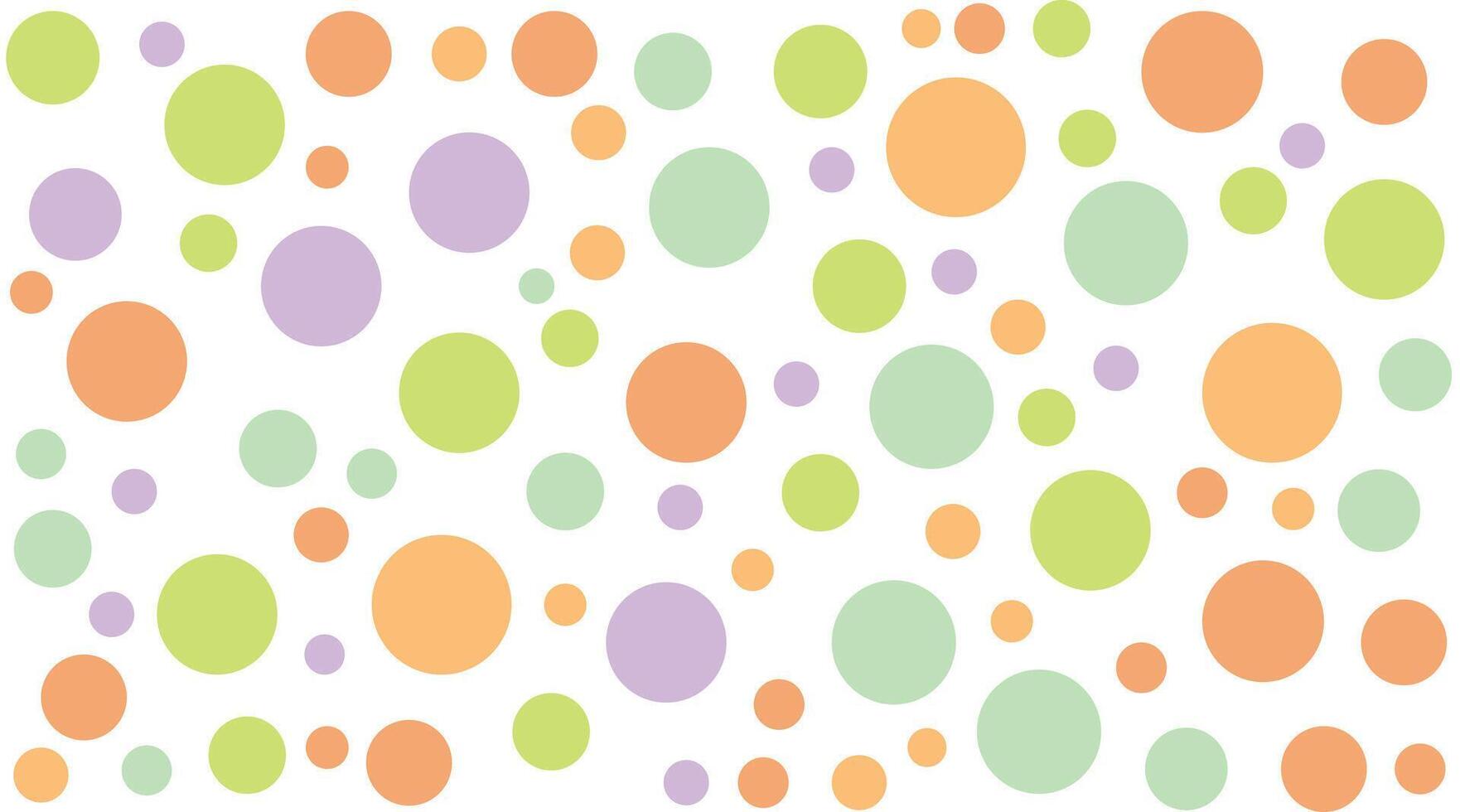 A pattern of polka dots in different colors vector