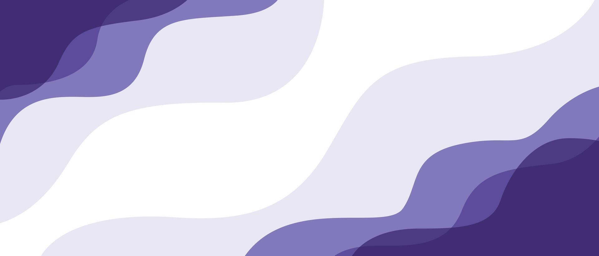 A purple and white background with waves vector