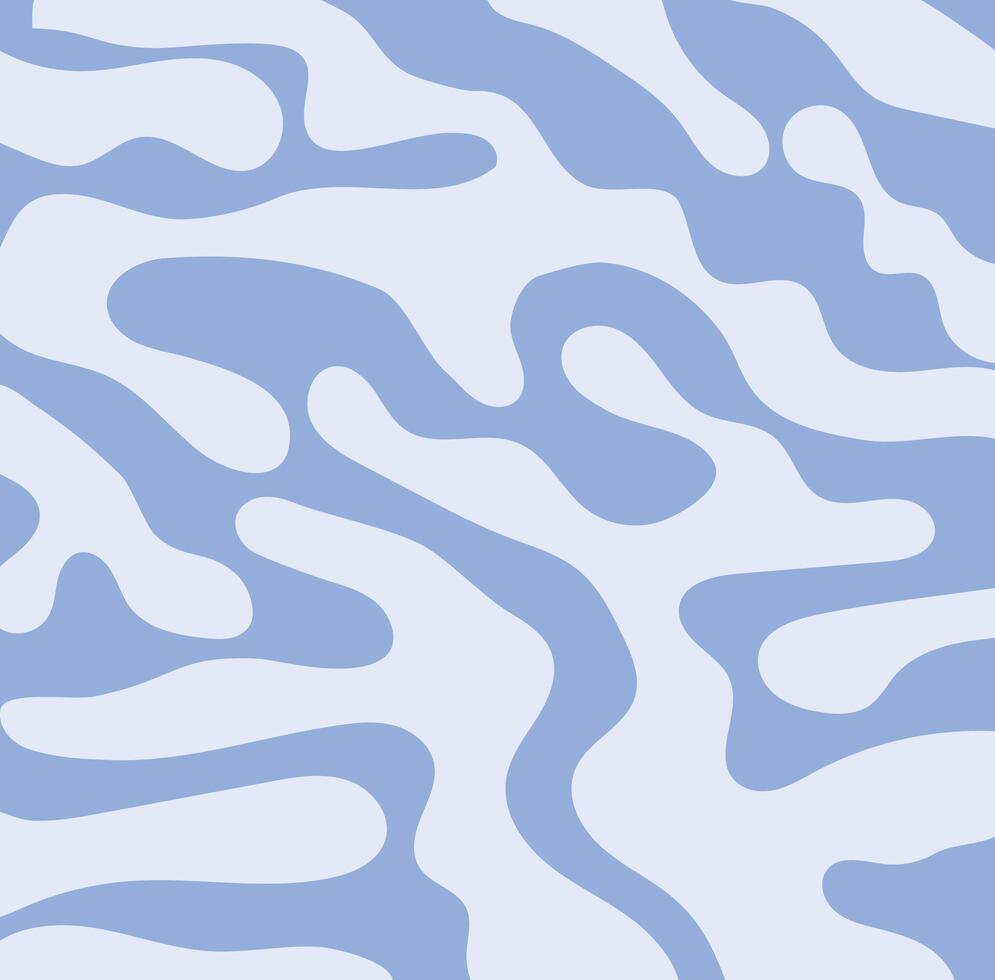 A blue and white pattern with wavy lines vector