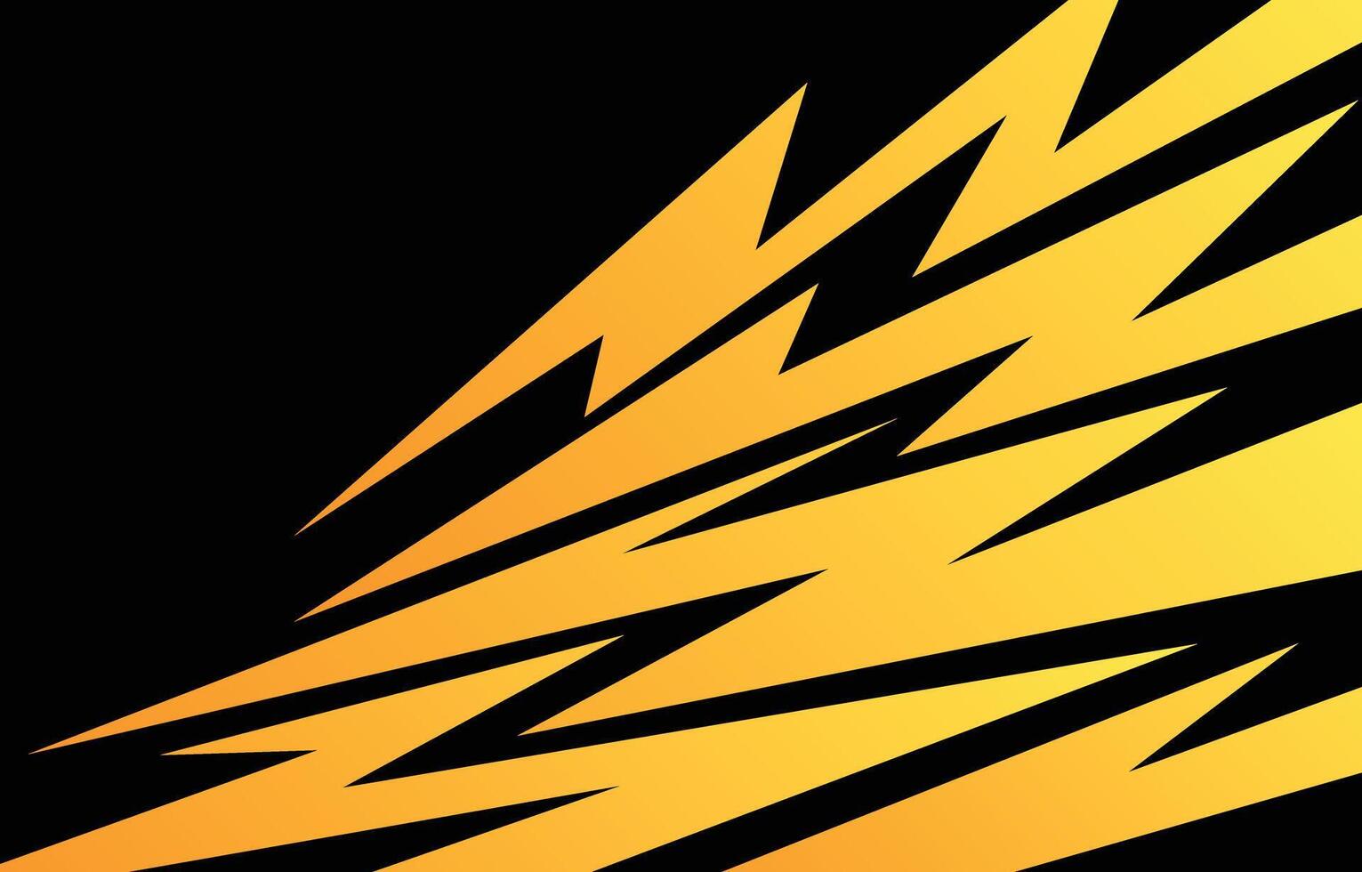 A lightning bolt on a black background vector