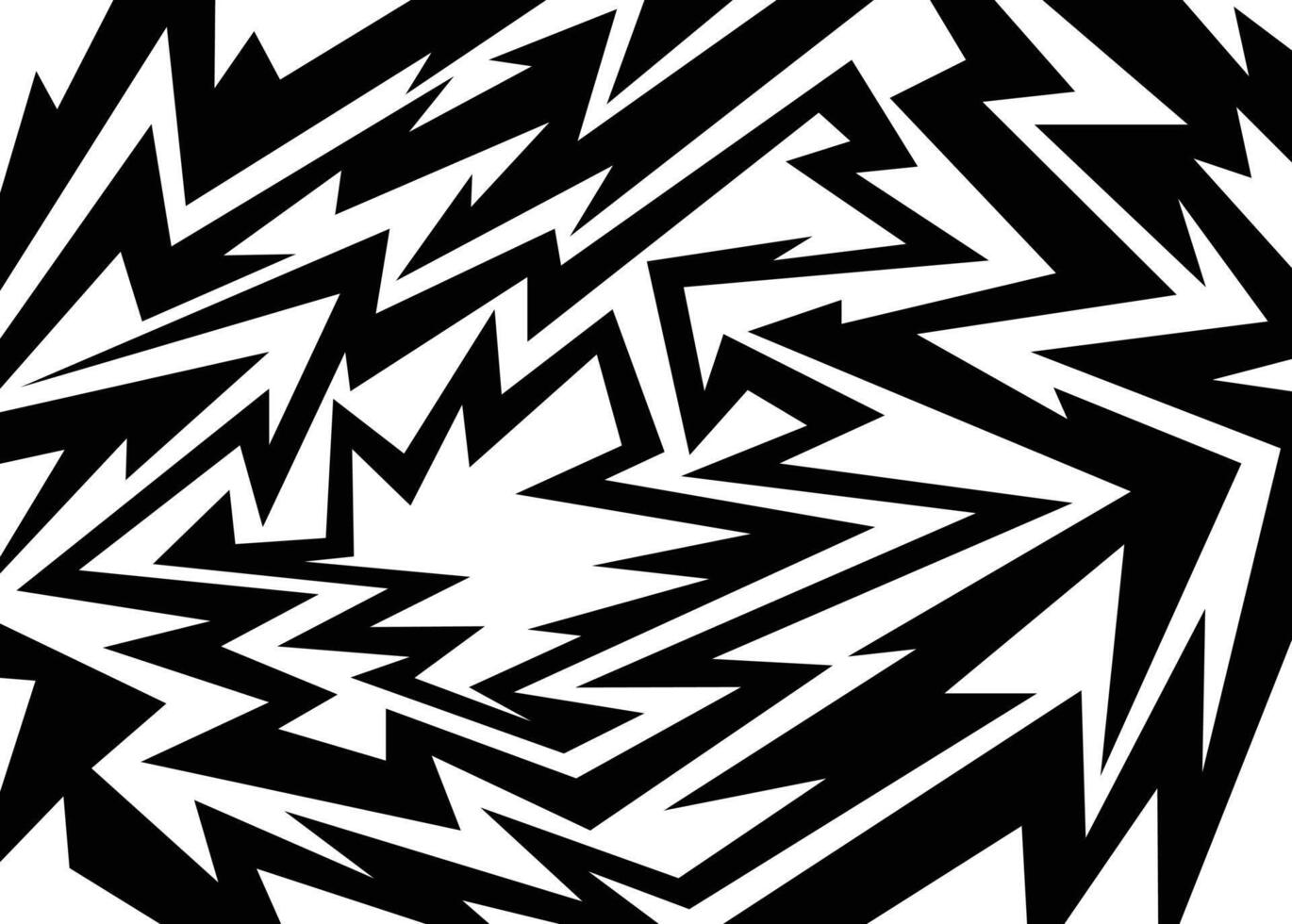 A black and white abstract design with a lot of lines vector
