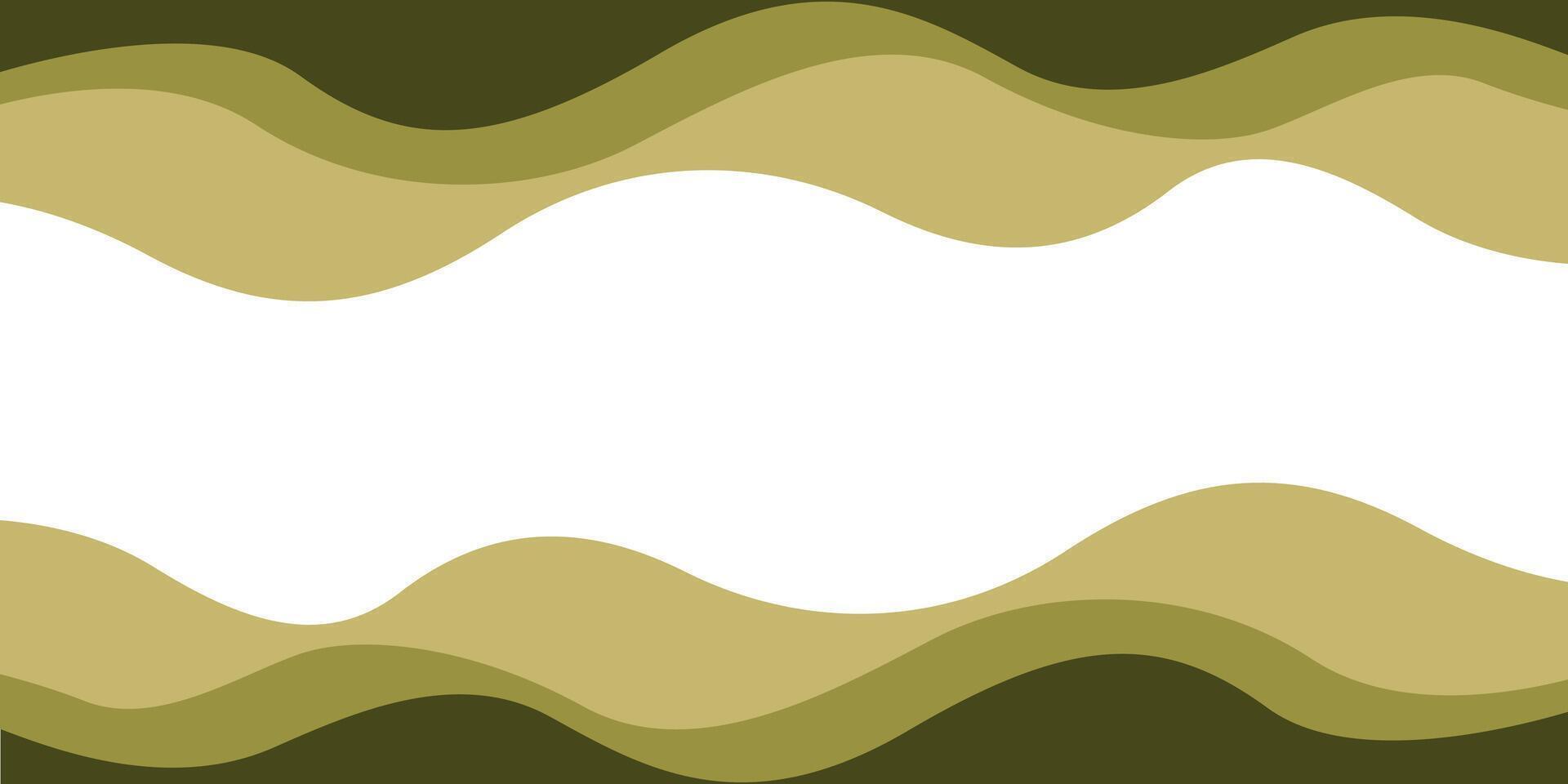 A green and white background with wavy lines vector