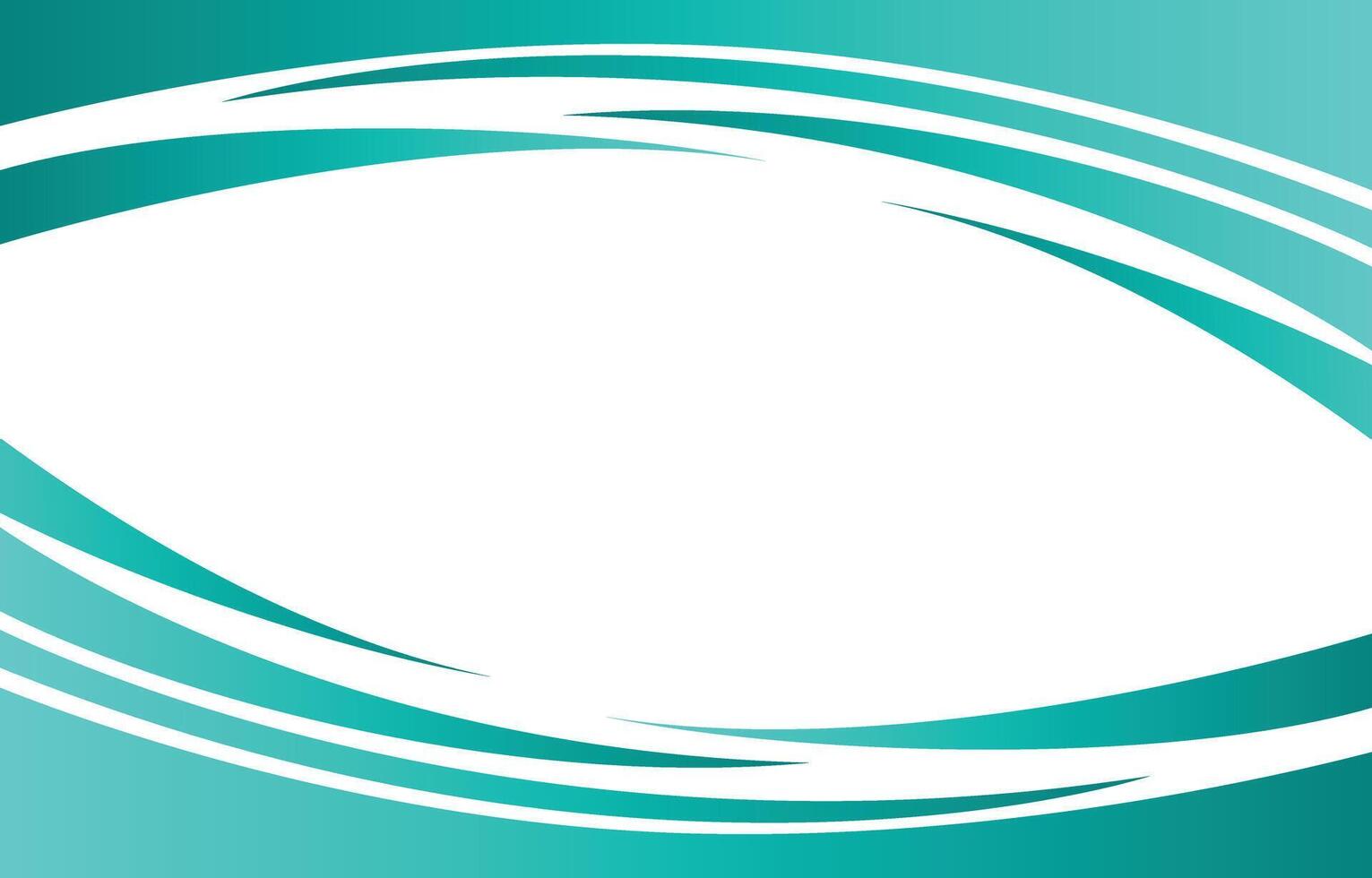 A circular oval on a turquoise background vector